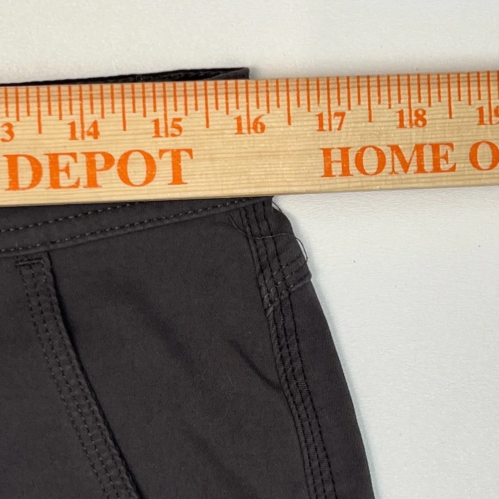 Prana Stetch Zion Straight Pant Mens 31x30 Gray Cargo Belted Hiking Outdoors